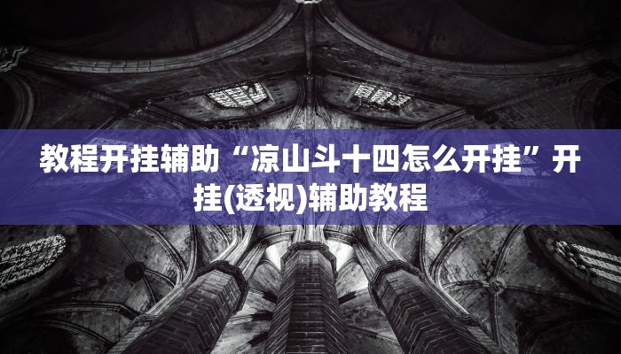 教程开挂辅助“凉山斗十四怎么开挂”开挂(透视)辅助教程