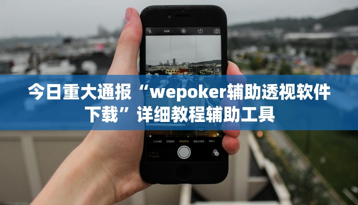 今日重大通报“wepoker辅助透视软件下载”详细教程辅助工具