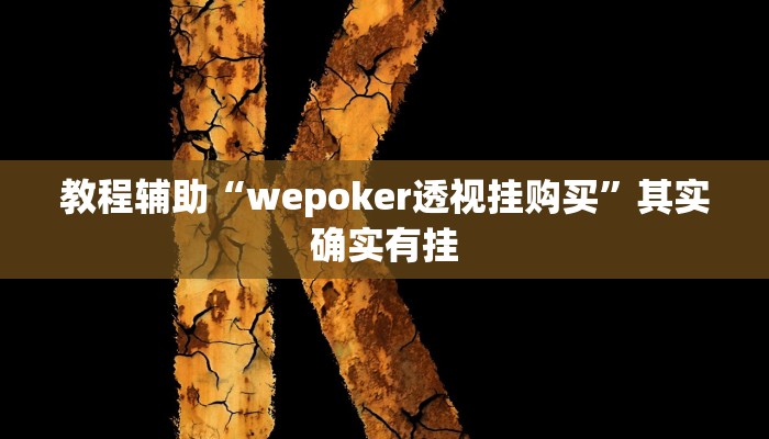 教程辅助“wepoker透视挂购买”其实确实有挂 教程辅助“wepoker透视挂购买”其实确实有挂